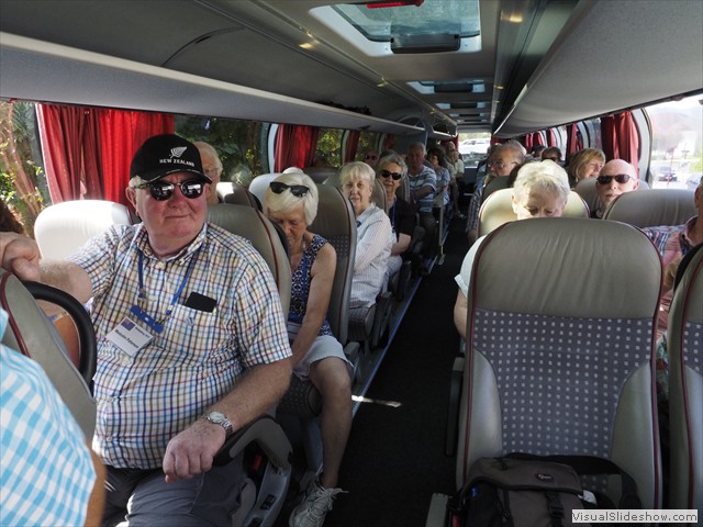 On the coach
