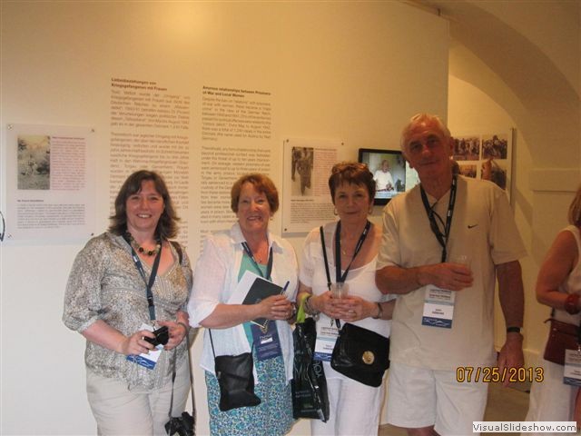 Fiona, Denise, Carol & John in the exhibition